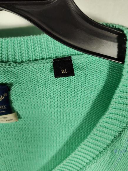 Callaway Nordstrom Golf Sweater Vest Women's XL Mint Green 100% Cotton EUC - Picture 6 of 7